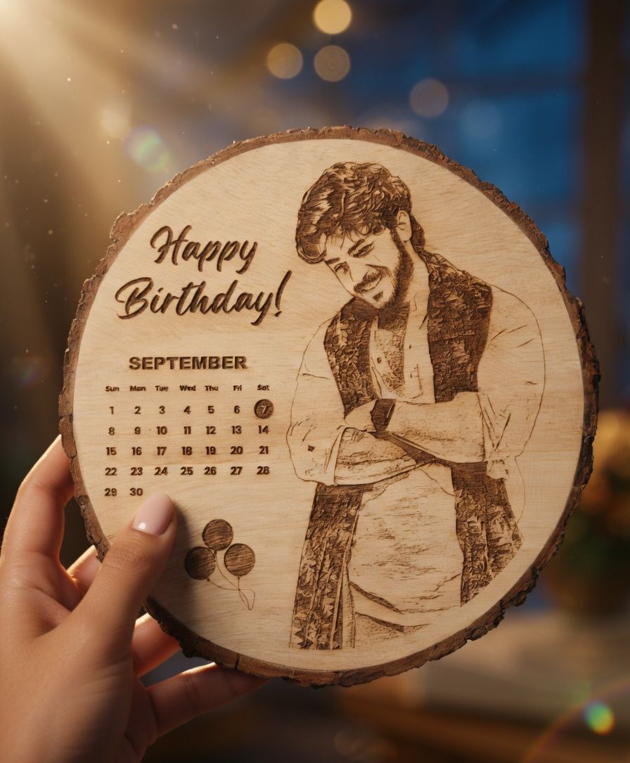 Customized Engraved Wooden Photo Frame - Image 2